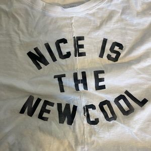 Shop Talulah “nice is the new cool” cropped tshirt